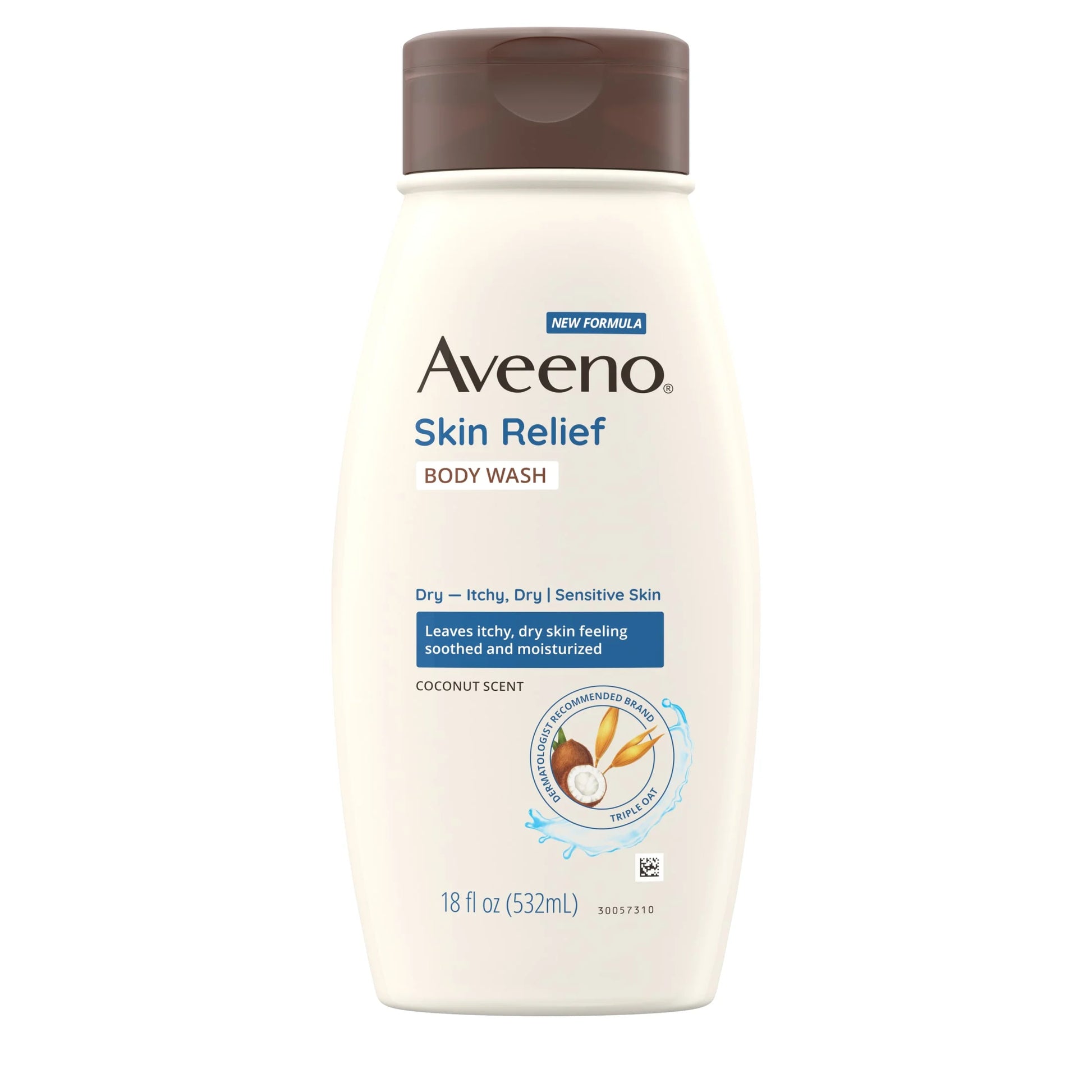 Skin Relief Body Wash + Coconut Scent, Dry Skin, 18 Fl. Oz