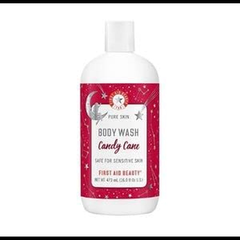 FAB Pure Skin Body Wash Candy Cane Holiday Collection Deep Cleansing, Limited Edition 16 Fl Oz,