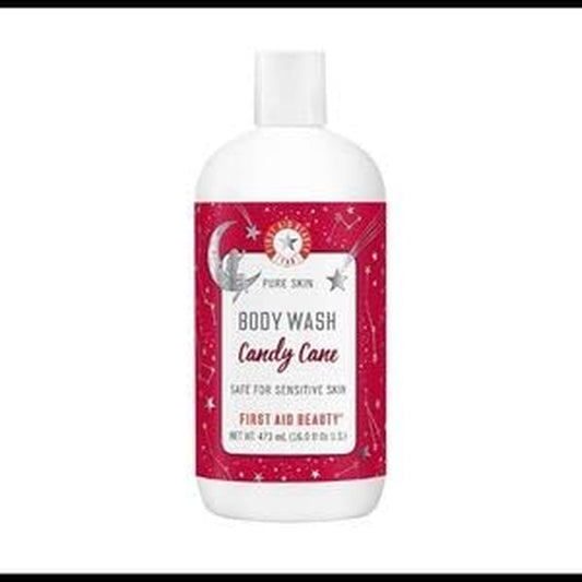 FAB Pure Skin Body Wash Candy Cane Holiday Collection Deep Cleansing, Limited Edition 16 Fl Oz,