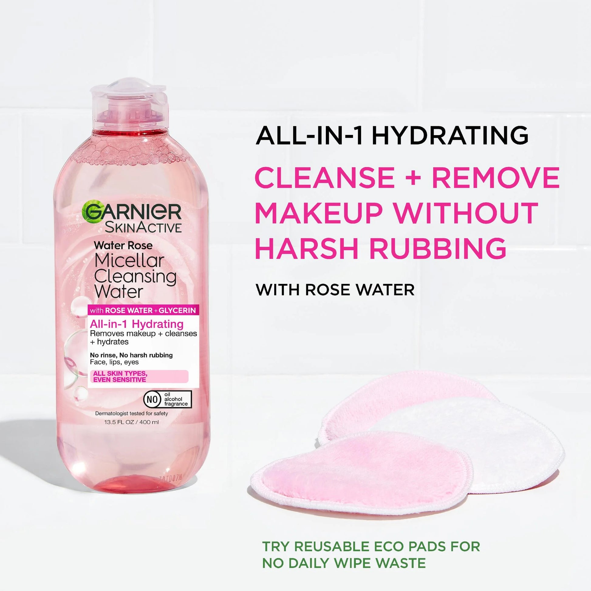 Skinactive Rose Water Micellar Cleansing Water, 13.5 Fl Oz